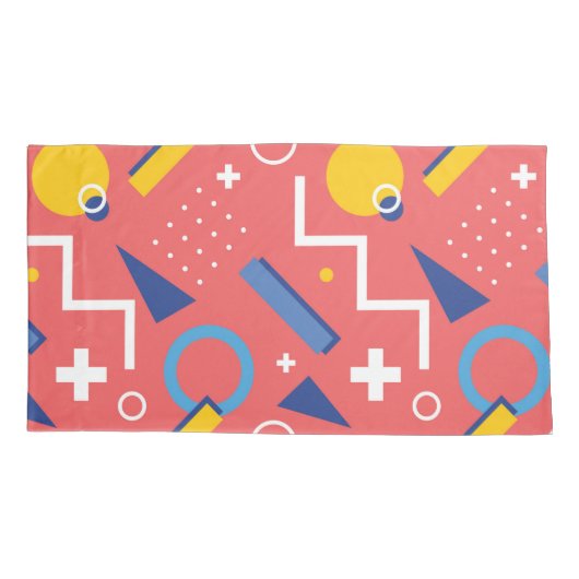 Geometrisch patroon 2 kussensloop (Achterkant)