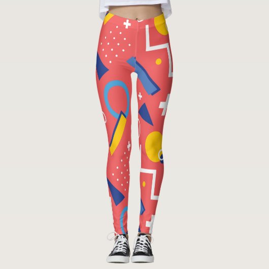 Geometrisch patroon 2 leggings (Voorkant)
