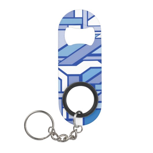 Geometrisch patroon 2 mini flessenopener (Voorkant)