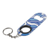 Geometrisch patroon 2 mini flessenopener (Voorkant Gekanteld)