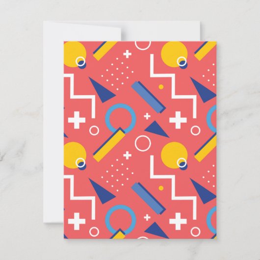 Geometrisch patroon 2 notitiekaartje (Voorkant)