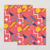 Geometrisch patroon 2 notitiekaartje (Voorkant / Achterkant)