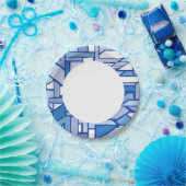 Geometrisch patroon 2 papieren bordje (Feest)