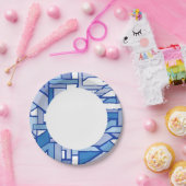 Geometrisch patroon 2 papieren bordje (Feest)