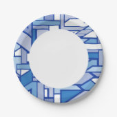 Geometrisch patroon 2 papieren bordje (Voorkant)