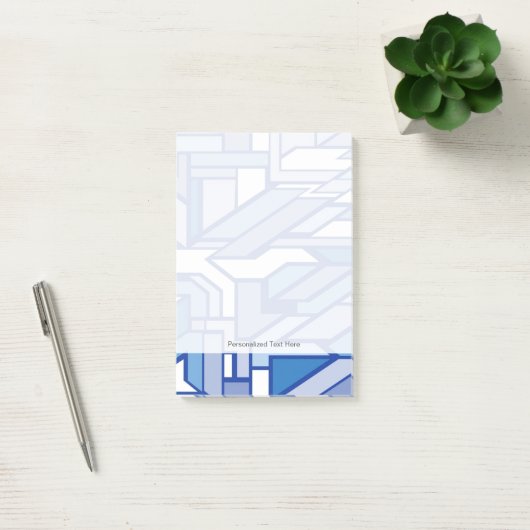 Geometrisch patroon 2 post-it® notes (Kantoor)