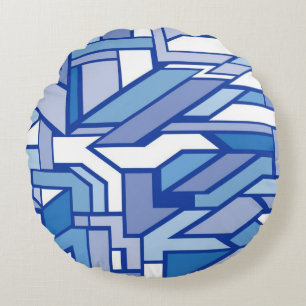 Geometrisch patroon 2 rond kussen