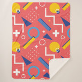 Geometrisch patroon 2 sherpa deken (Voorkant)