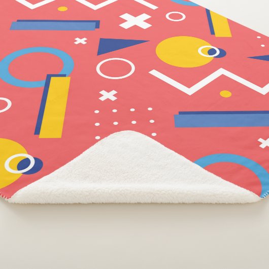 Geometrisch patroon 2 sherpa deken (3/4)