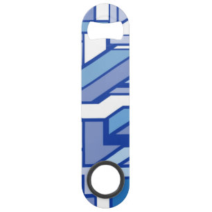 Geometrisch patroon 2 speed flessenopener