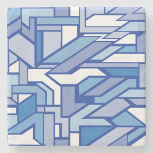 Geometrisch patroon 2 stenen onderzetter