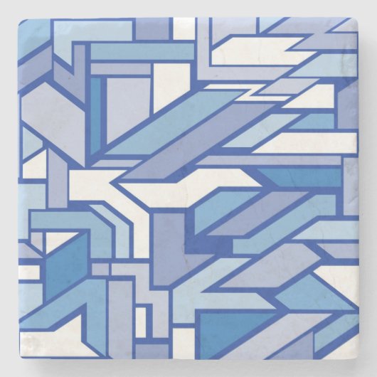 Geometrisch patroon 2 stenen onderzetter (Voorkant)