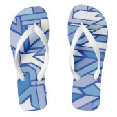 Geometrisch patroon 2 teenslippers (Voetbed)