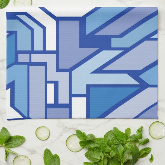 Geometrisch patroon 2 theedoek (Gevouwen)