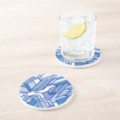 Geometrisch patroon 2 zandsteen onderzetter (Zijkant)