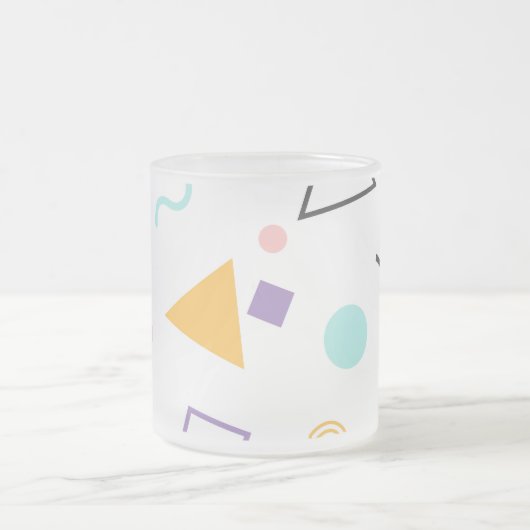 Geometrisch patroon 31 matglas koffiemok (Center)