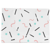 Geometrisch patroon 32 groot cadeauzakje (Achterkant)