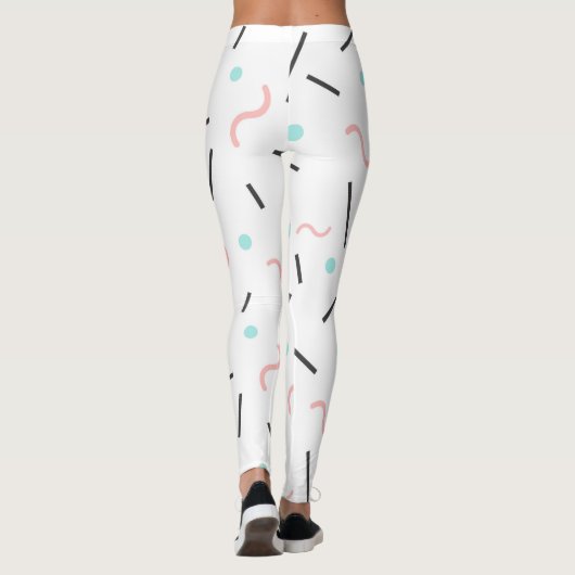 Geometrisch patroon 32 leggings (Achterkant)