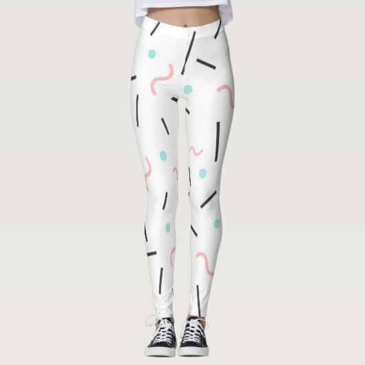 Geometrisch patroon 32 leggings (Voorkant)