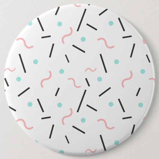 Geometrisch patroon 32 ronde button 6,0 cm (Voorkant)