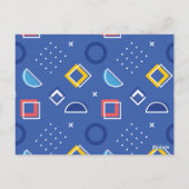 Geometrisch patroon 3 briefkaart (Achterkant)