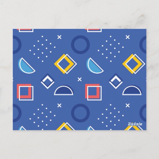 Geometrisch patroon 3 briefkaart (Achterkant)