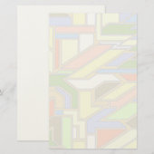 Geometrisch patroon 3 briefpapier (Voorkant / Achterkant)
