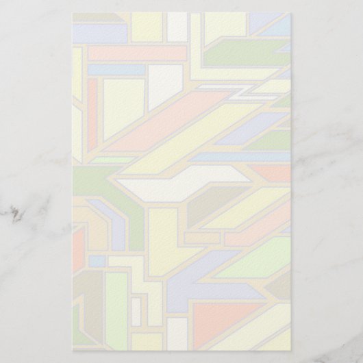Geometrisch patroon 3 briefpapier (Voorkant)