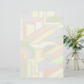 Geometrisch patroon 3 briefpapier (Staand voorkant)