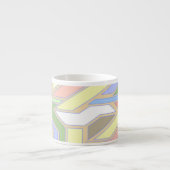 Geometrisch patroon 3 espresso kop (Voorkant)