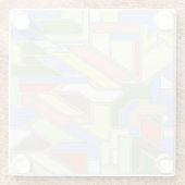 Geometrisch patroon 3 glazen onderzetter (Achterkant)