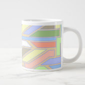 Geometrisch patroon 3 grote koffiekop (Rechts)