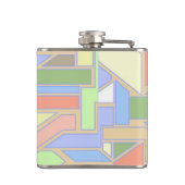 Geometrisch patroon 3 heupfles (Achterkant)