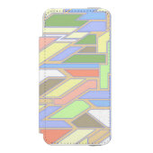 Geometrisch patroon 3 incipio iPhone portemonnee hoesje (Voorkant Agenda)