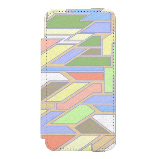 Geometrisch patroon 3 incipio iPhone portemonnee hoesje (Voorkant Agenda)