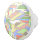 Geometrisch patroon 3 keramische knop (Rechts)