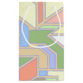 Geometrisch patroon 3 klein cadeauzakje (Achterkant)