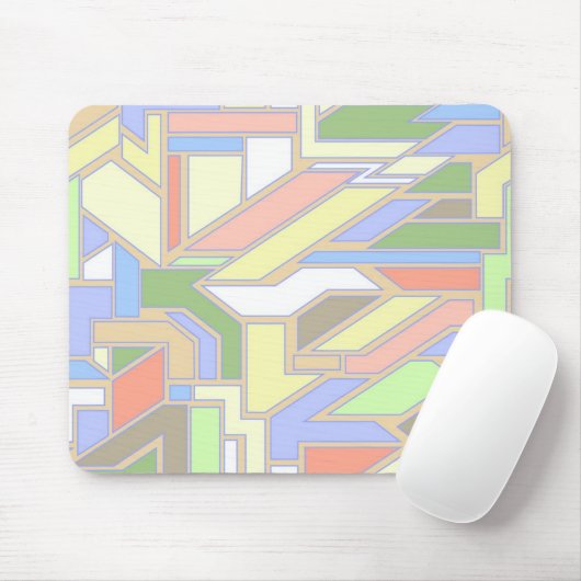 Geometrisch patroon 3 muismat (Met muis)