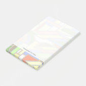 Geometrisch patroon 3 post-it® notes (Schuin)