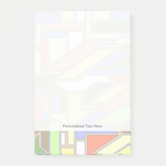 Geometrisch patroon 3 post-it® notes (Voorkant)