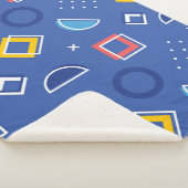 Geometrisch patroon 3 sherpa deken (3/4)