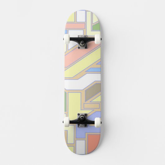 Geometrisch patroon 3 skateboard (Voorkant)