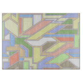 Geometrisch patroon 3 snijplank (Voorkant)