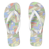 Geometrisch patroon 3 teenslippers (Voetbed)