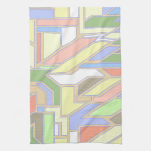 Geometrisch patroon 3 theedoek