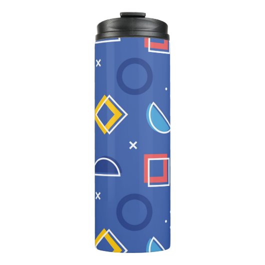 Geometrisch patroon 3 thermosbeker (Voorkant)