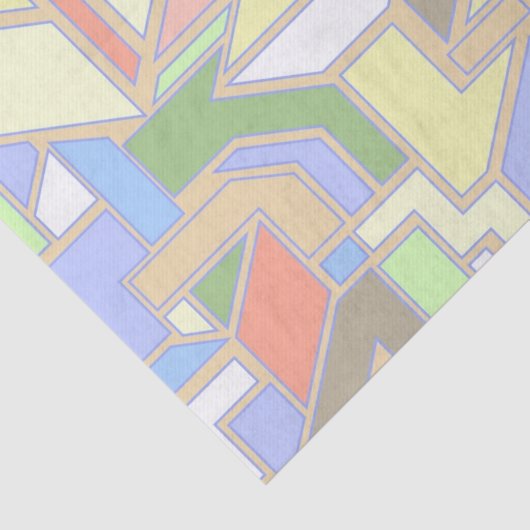 Geometrisch patroon 3 tissuepapier (Detail)