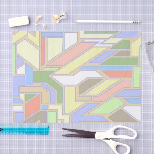 Geometrisch patroon 3 tissuepapier (Craft)