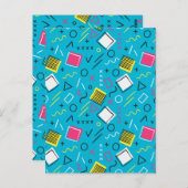 Geometrisch patroon 4 briefkaart (Voorkant / Achterkant)