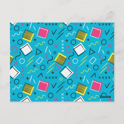 Geometrisch patroon 4 briefkaart (Achterkant)